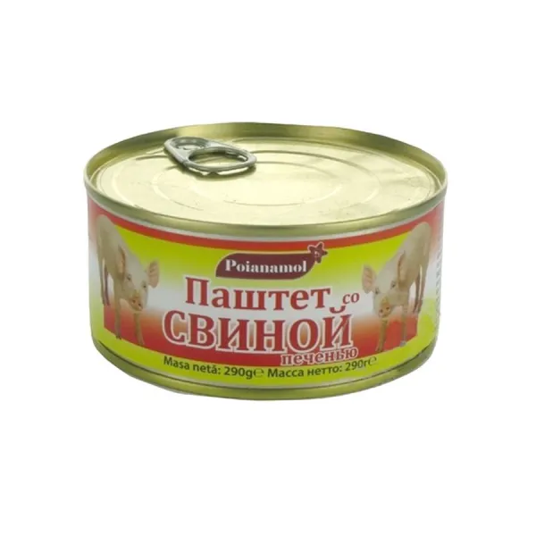 Pate cu ficat de porc Poianamol 290g - image 1
