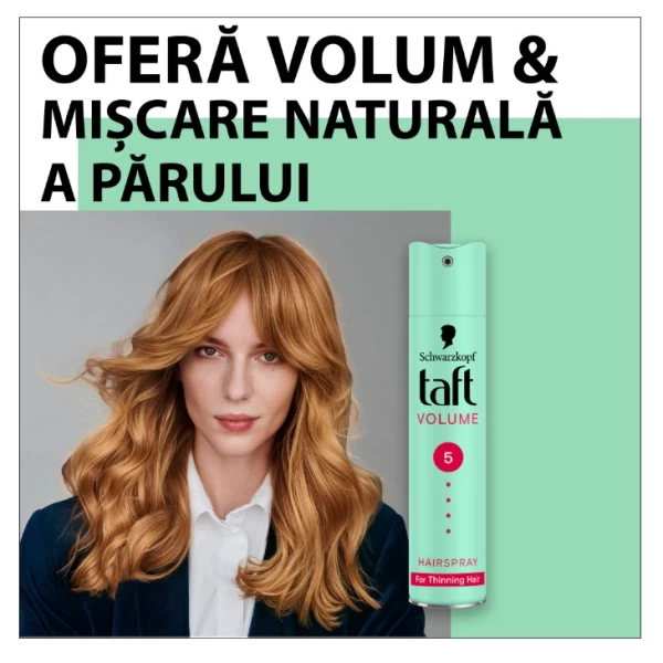 Taft Fixativ de par Volume Mega Strong Hold, nivel fixare 5, formula vegana, 250 ml - image 3