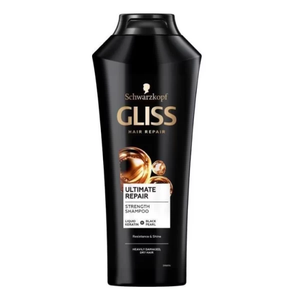 Укрепляющий шампунь GLISS Ultimate Repair для сильно поврежденных и сухих волос 400 мл - image 1