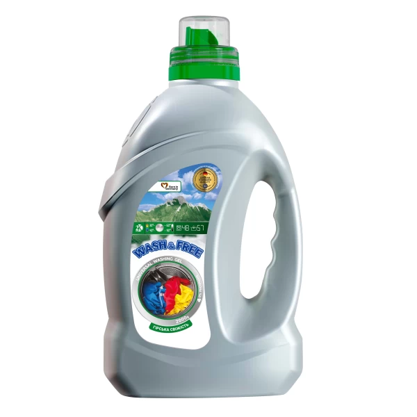 Wash & Free Detergent de rufe 2L Universal Prospețimea muntelui - image 1
