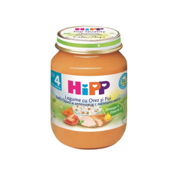 HiPP Пюре цыпленок с рисом и овощами (4+ мес.), 125 г - image 1