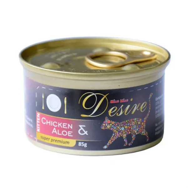 Desire Conserva pentru pisici cu file de pui si aloe 85gr - image 1