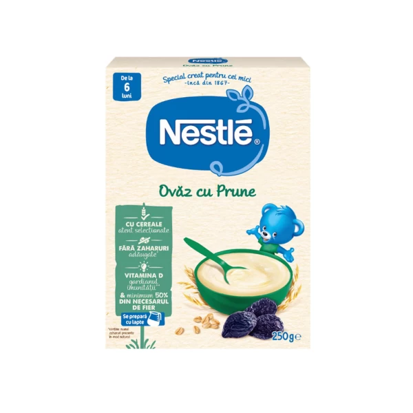 Nestle Terci de ovaz fara lapte cu prune uscate (6+ luni), 250 g - image 1