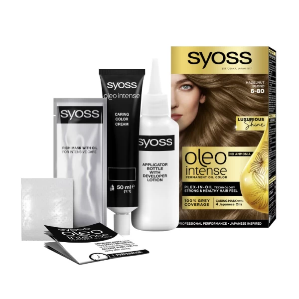 Syoss Oleo Intense Vopsea de par 6-80 Blond Auriu - image 2