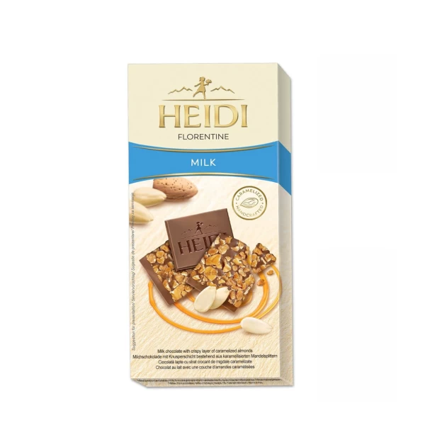 Heidi Ciocolata lapte cu strat crocant de migdale caramelizate 100 g - image 1