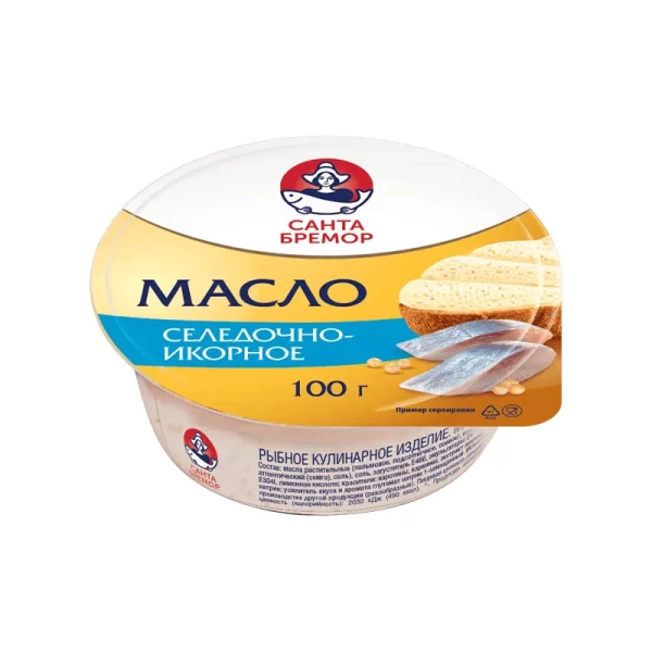 Санта Бремор Масло селедочно-икорное Бутербродное 100г - image 2