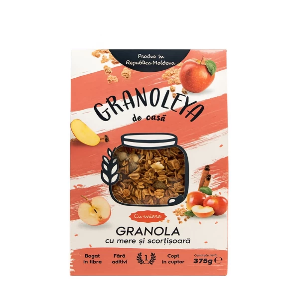 Granoleya Гранола с яблоками и корицей 375г - image 1