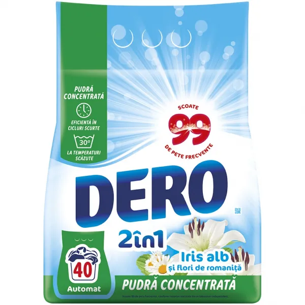 DERO Авто стиральный порошок 2в1 3кг Чистая свежесть - image 1