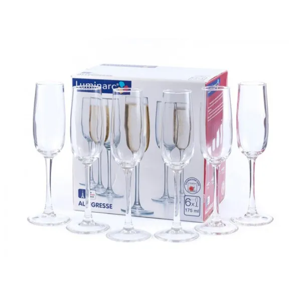Набор бокалов для шампанского ALLEGRESSE 175 мл 6 штук - image 1