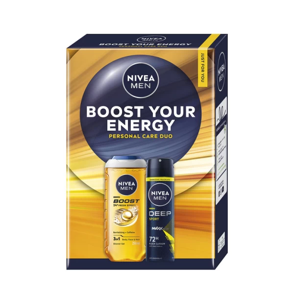 Набор Nivea: гель для душа NIVEA MEN Active Energy 250 мл + дезодорант-спрей NIVEA MEN Deep Sport 15 - image 1