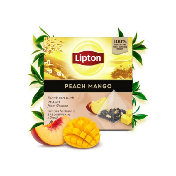 Lipton Ceai Negru Piersica & Mango 20 pac - image 3