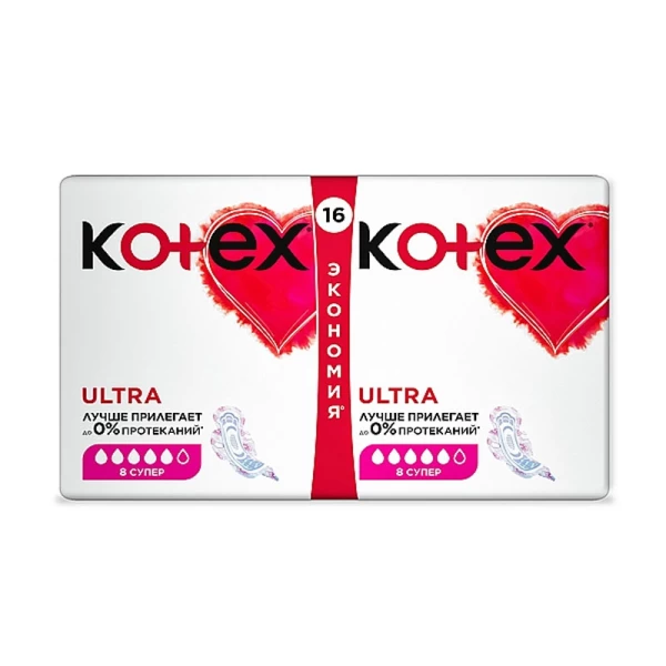 Гигиенические прокладки Кotex Ultra Dry Super 16 шт - image 3