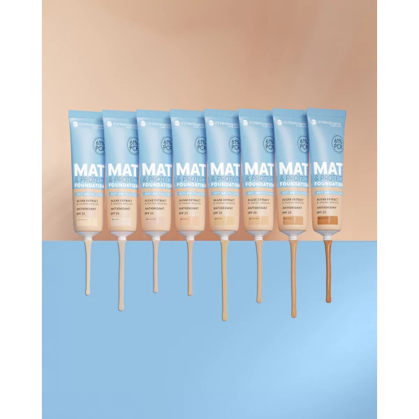 Bell HYPO Mat&Protect Baza nuantatoare SPF25 04 Peach - image 4