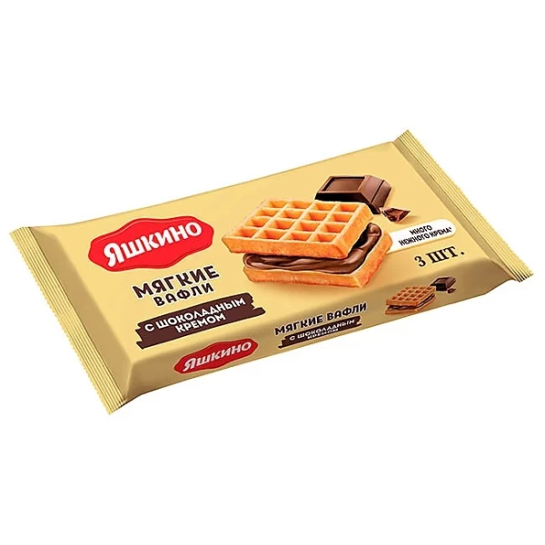 Яшкино Вафли мягкие с шоколадным кремом 120г - image 1
