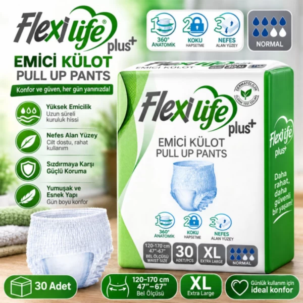 Flexi Life Plus Chilotei pentru maturi XL 120-170 cm 30 buc - image 2