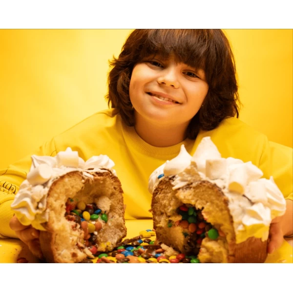 Dulcinella Панеттоне для детей с цветными драже 850г - image 2