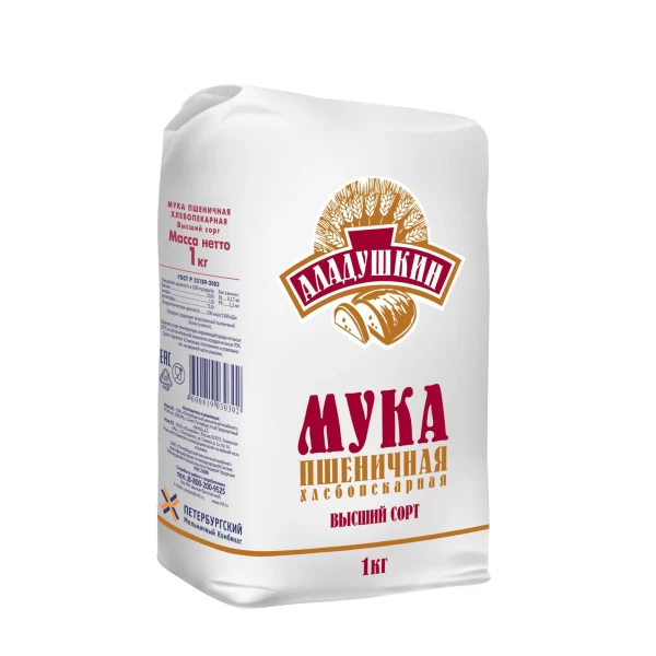 Мука пшеничная Аладушкин 1000г - image 1
