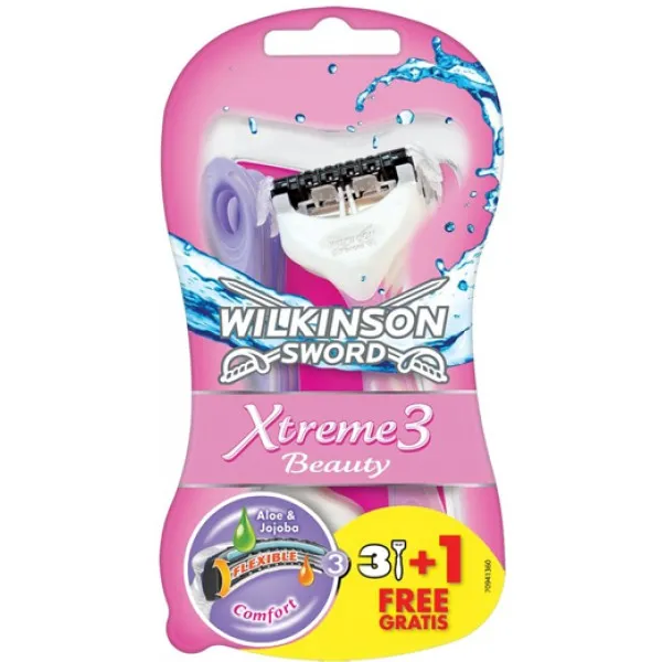 Одноразовые станки Wilkinson Sword Xtreme3 Beauty 3 + 1 шт - image 1