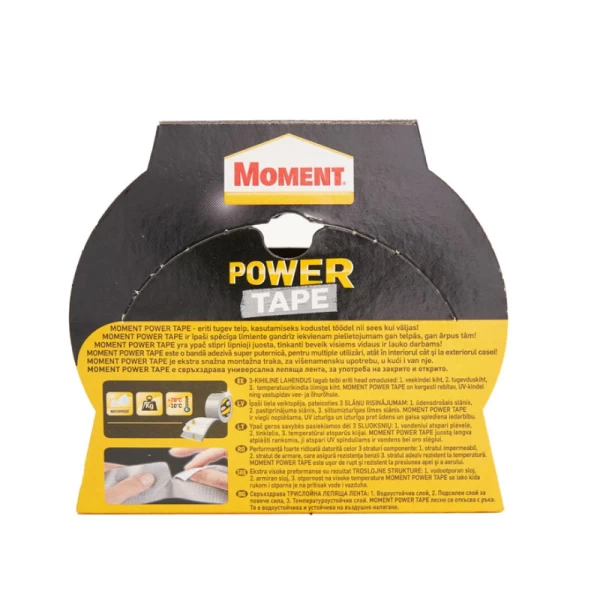 Moment Power Tape - argintiu 50mm x 10m Banda adeziva universala super puternica - image 2