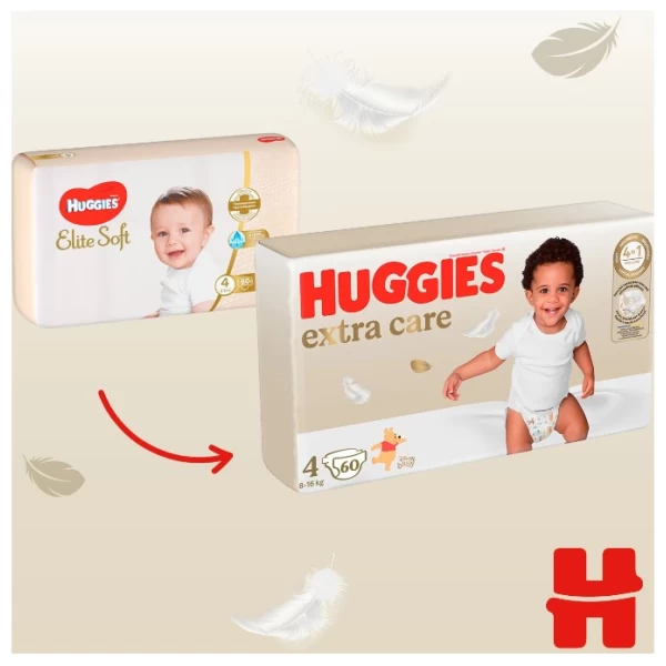 Huggies Подгузники Extra Care 4 (8-16 кг), 60 шт - image 3