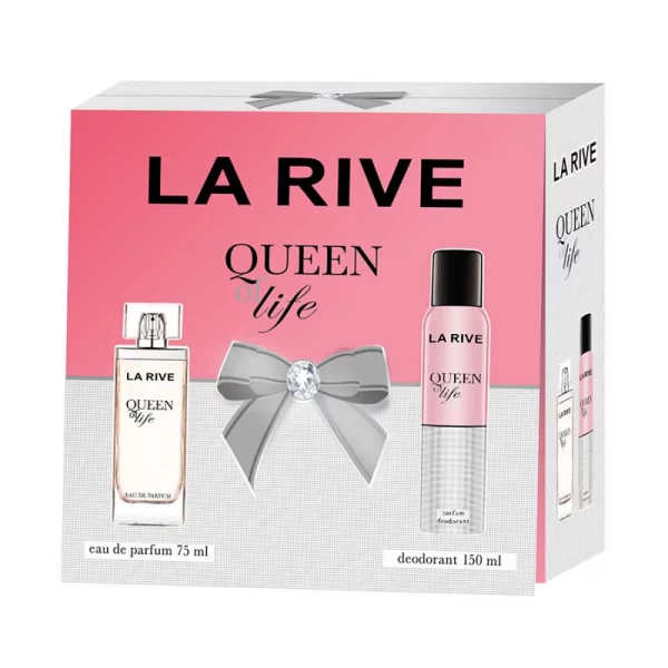 Set La Rive Woman Queen Of Life (apa de parfum 75ml+deo 150cm3) - image 1