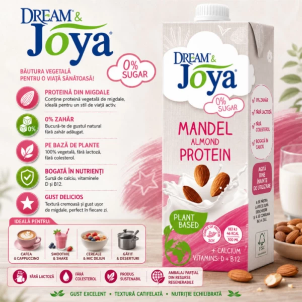 Joya Напиток из миндаля 1л 0% Sugar UHT - image 2