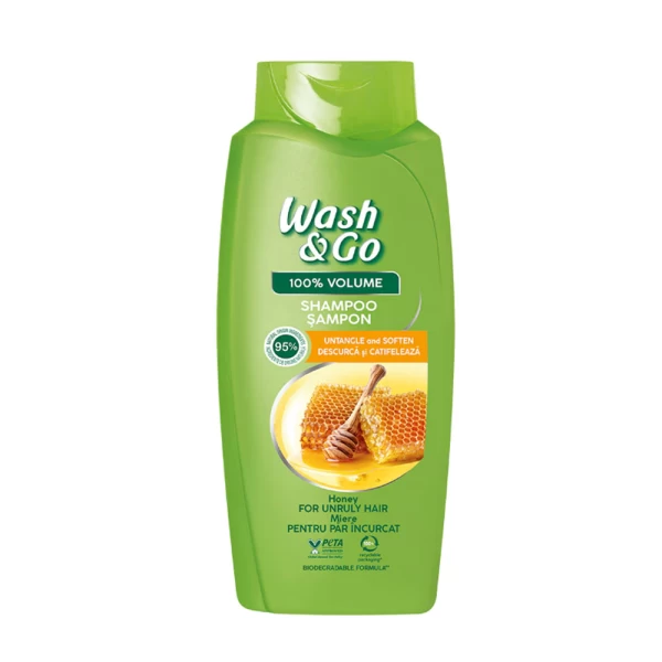 Wash&Go Sampon 675ml cu extract de Miere - image 1