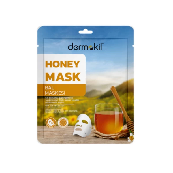 Dermokil Masca tip servetel pentru fata Honey 20 g - image 1
