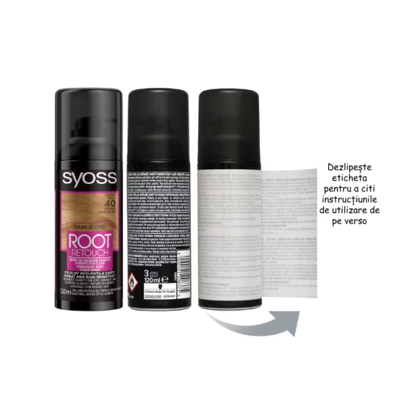Syoss Spray colorant pentru radacina Retoucher Castaniu inchis, 120 ml - image 2