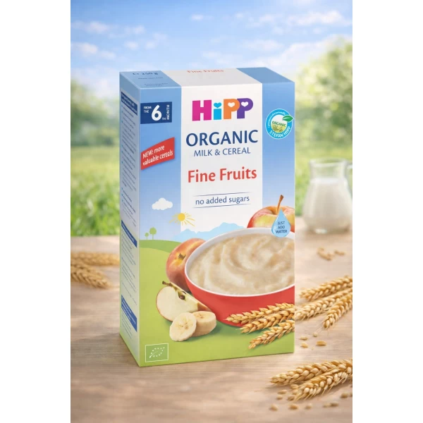 HiPP Organic Terci cu lapte Grau cu fructe (6+ luni), 250 g - image 2