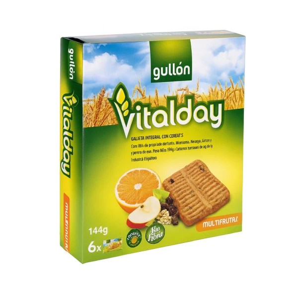 Gullon biscuiti Vitalday Snack Multifrutas 144g - image 1