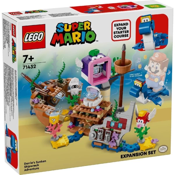 Конструктор LEGO Super Mario Расширение Приключение затонувшего корабля Дорри, арт. 71432 - image 1