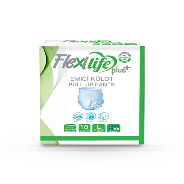 Flexi Life Plus Подгузники-Трусы для взрослых L 110-150 см 10 шт - image 1
