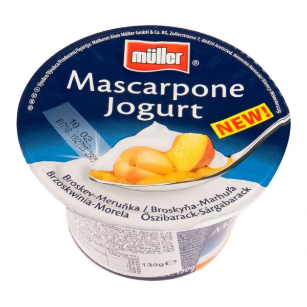 Йогурт Muller с маскарпоне персиковым и абрикосовым 130 г - image 2