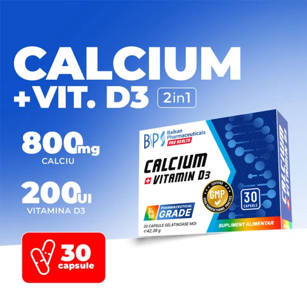 BP Vitamine Calcium + Vitamin D3 30 cap - image 2
