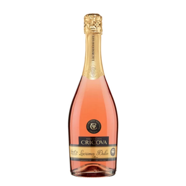 Cricova Lacrima Dulce Вино игристое белое Rose 0,75 л - image 1
