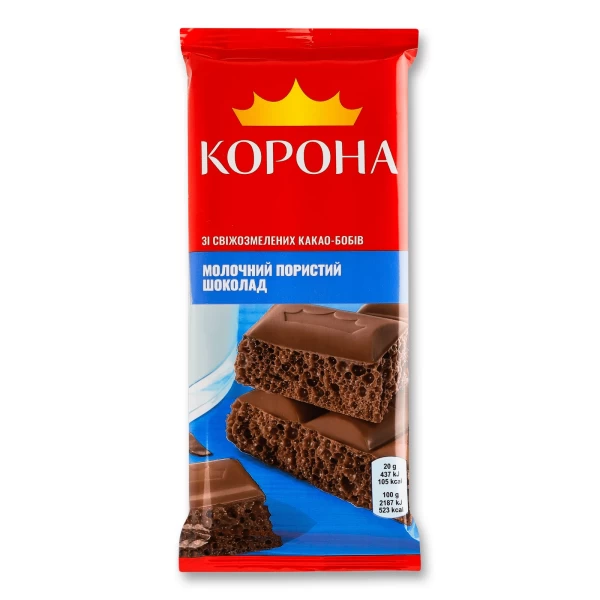 Korona Ciocolata lapte aerata 80g - image 1