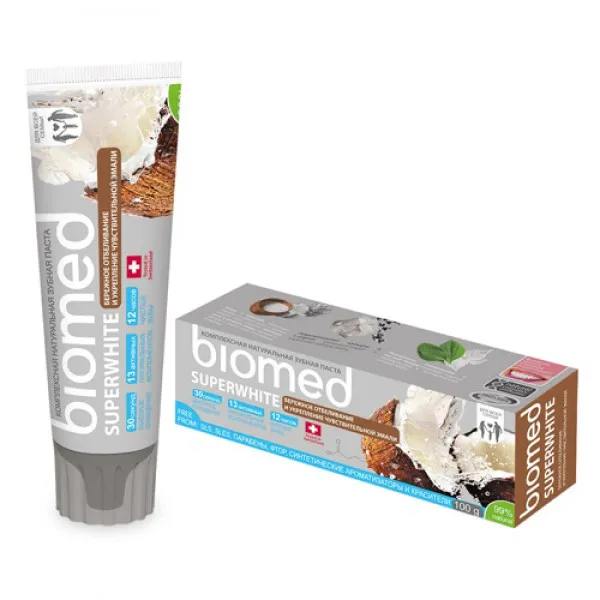BioMed Pasta de dinti Superwhite 100 ml - image 1