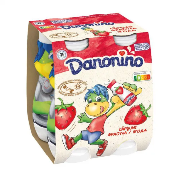 Danonino Iaurt de baut capsuna 4*100g - image 1