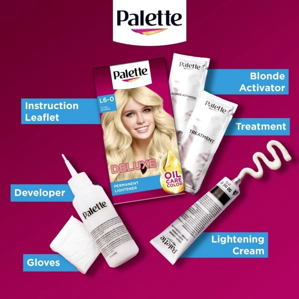 Palette Deluxe красок для волос L6-0 ультра блонд, 50 мл - image 5