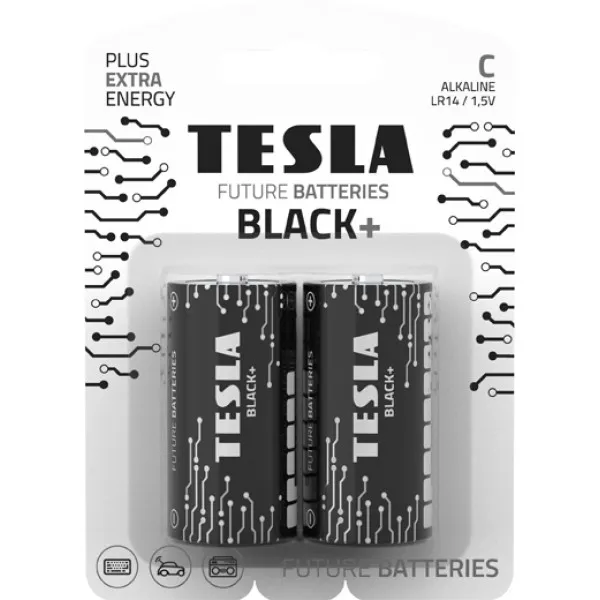Tesla Батарейки C BLACK+ ( LR14 / 2 buc ) - image 1