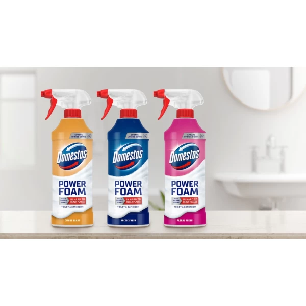 Domestos Power Foam Пена для чистки туалета и ванной  Arctic Fresh 435 мл - image 3
