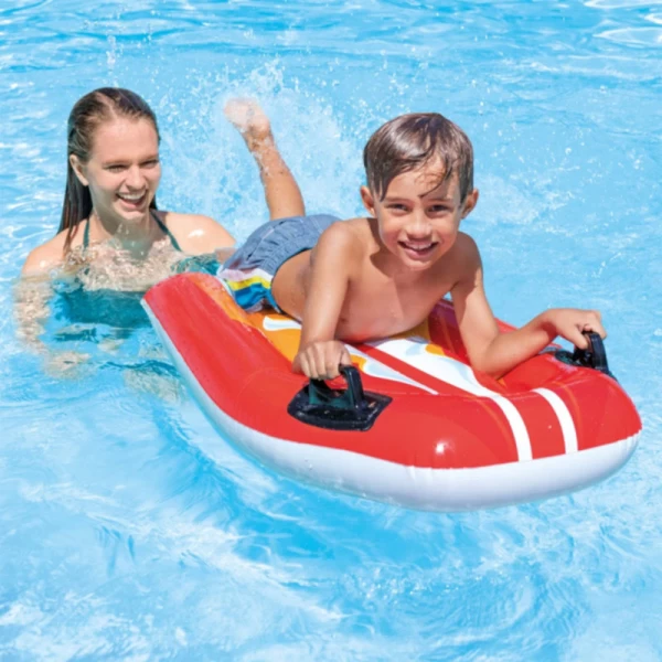 Plută gonflabilă Joy Rider cu mânere, 112×62 cm, max. 40 kg, 2 culori, 6+ ani, Intex (58165) - image 2