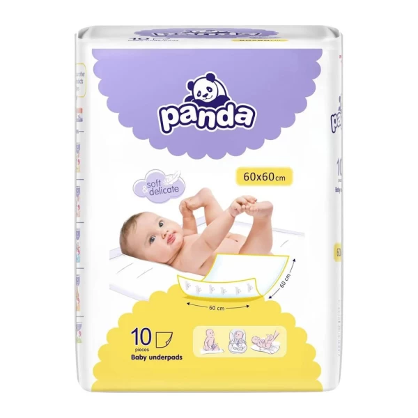 Пеленки впитывающие Panda (60x60 см), 10 шт - image 1