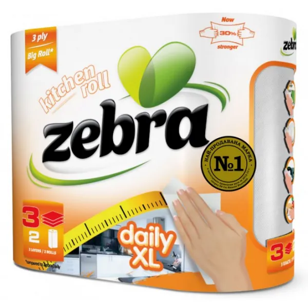 Zebra Prosoape 2 role 3str Daily XL - image 1
