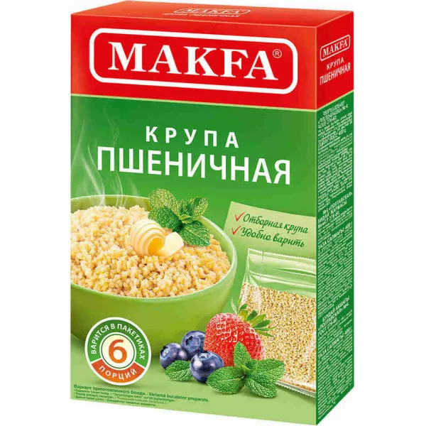 Крупа Пшеничная Makfa в Пакетиках 5*80 g - image 1