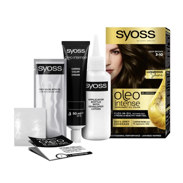Syoss Oleo Intense Vopsea de par 3-10 Saten Profund - image 2