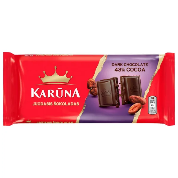 Шоколад Karuna черный 80г - image 1