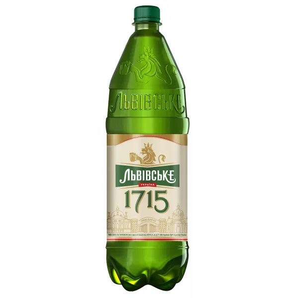 Львовское 1715 пива светлое фильтрованное 4.5% 2.25 л - image 1