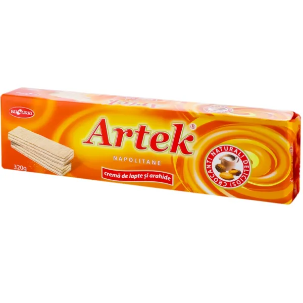 Artek Napolitane Lapte si arahide 320g - image 1